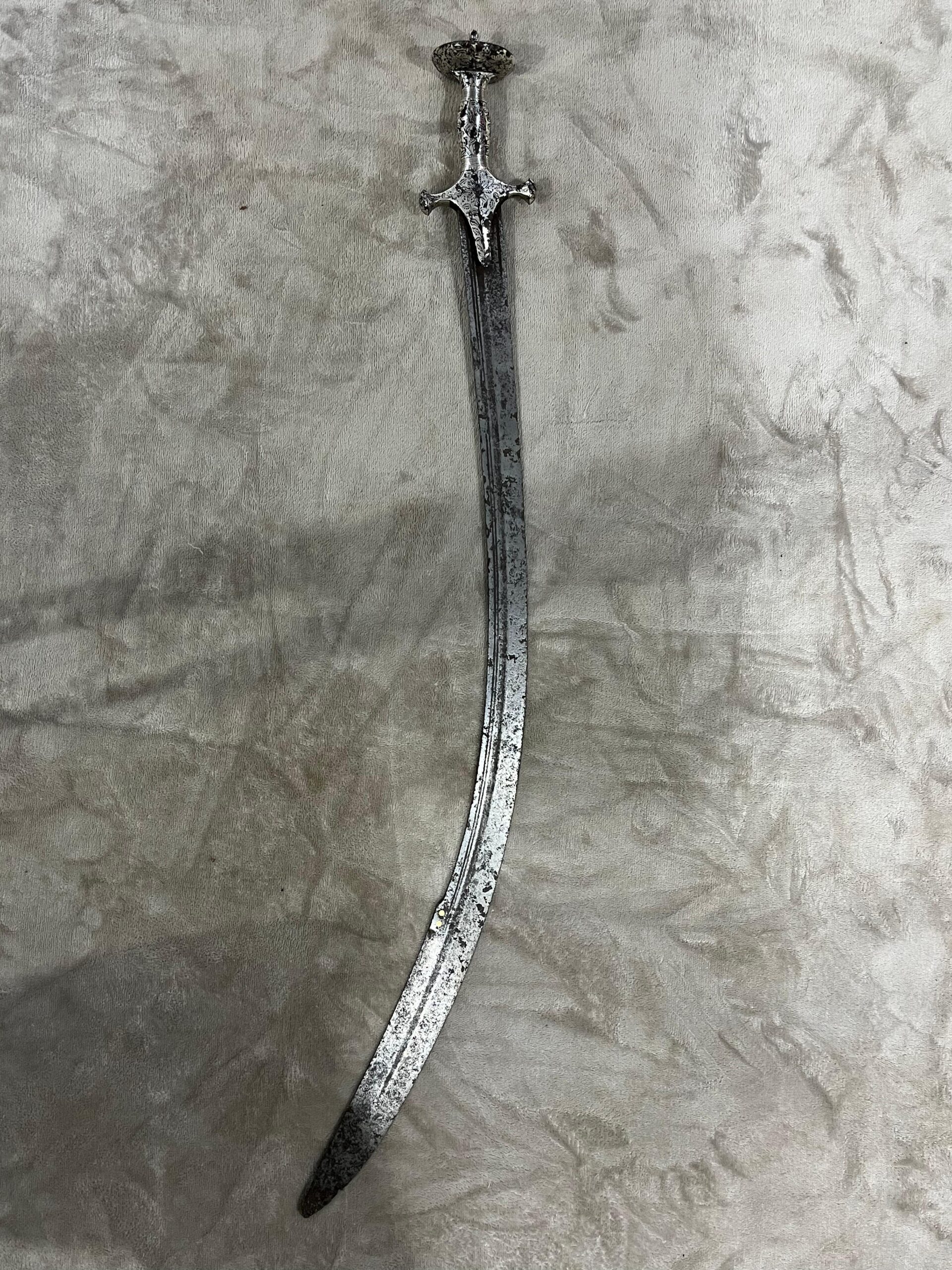 mughal tulwar silver (sword) mughal tulwar silver (sword)