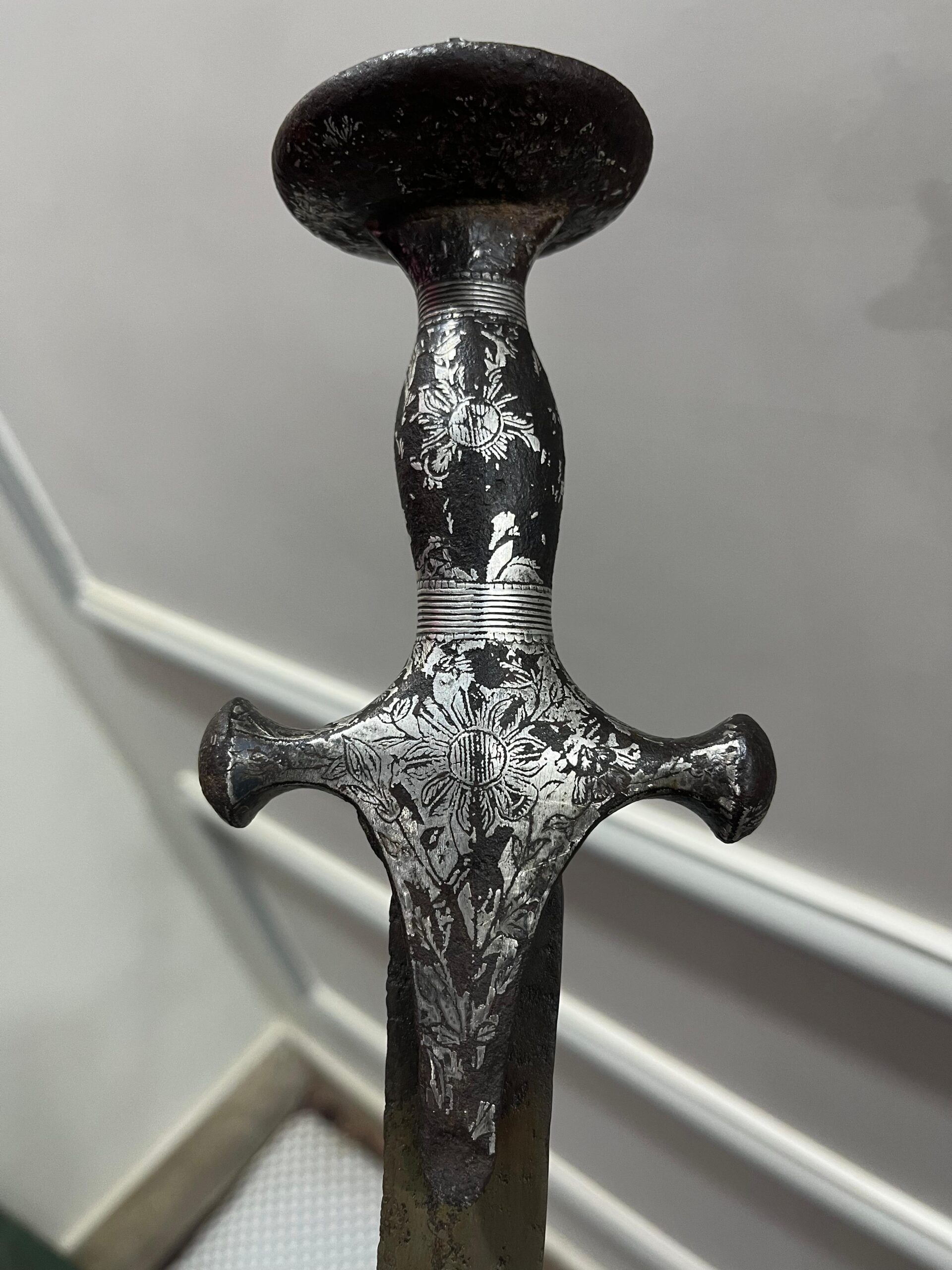 sindhi silver wootz tulwar (sword) sindhi silver wootz tulwar (sword)